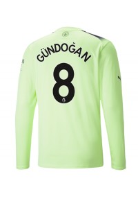 Fotbalové Dres Manchester City Ilkay Gundogan #8 Třetí Oblečení 2022-23 Dlouhý Rukáv